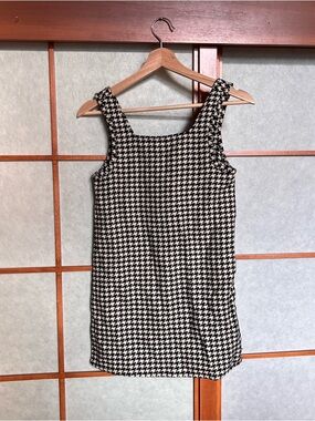 Scotch & Soda Girls Houndstooth Dress Sleeveless wool blend